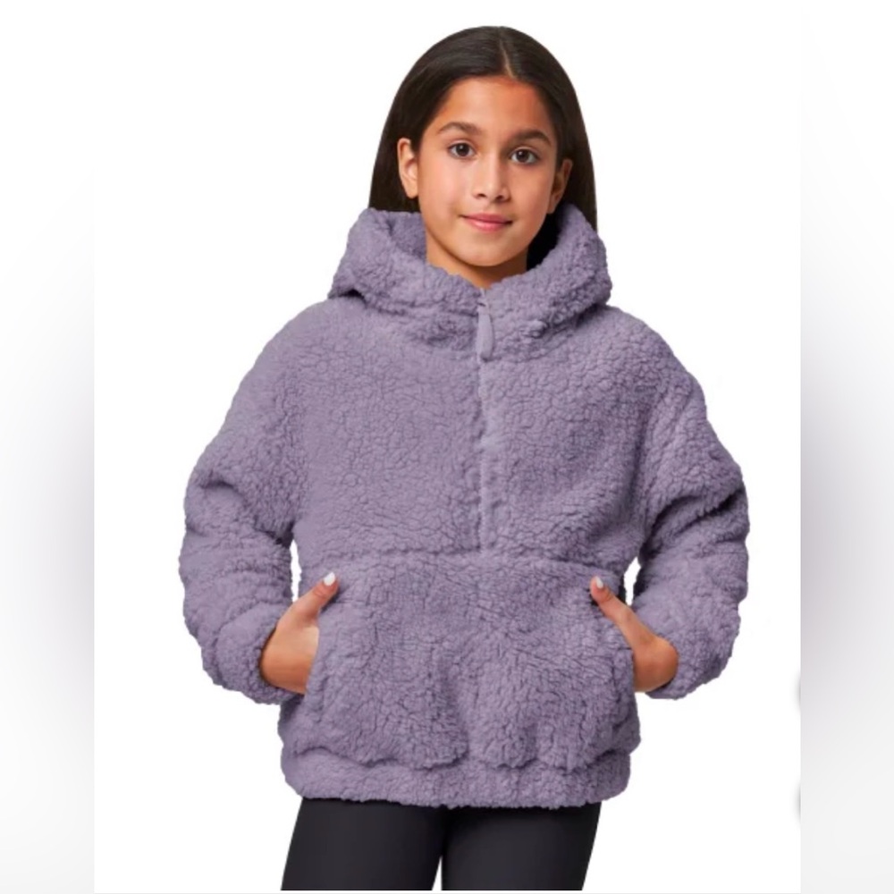 Mondetta Youth 1/2 Zip Pullover Top, Size L 14/16